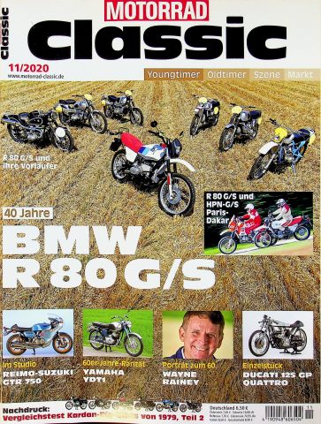 Deckblatt Motorrad Classic (11/2020)